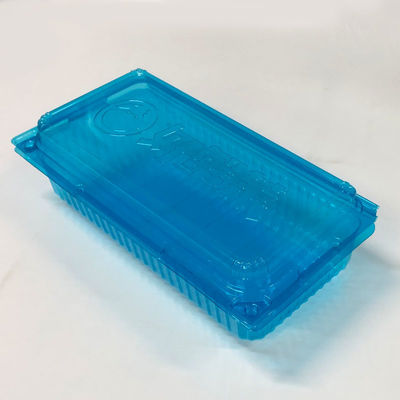 36 jaar ervaring Blauw PET Plastic Container Clamshell Blister Verpakking voor krabben