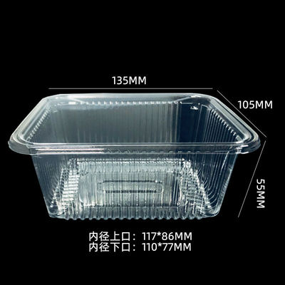 Aanpasbare PET cake box insert tray Blister verpakking voor bakkerijen Fruit groenten