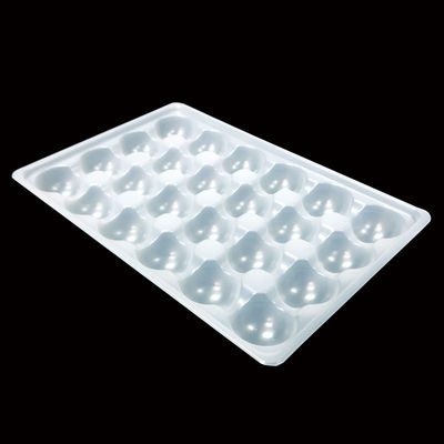 OEM ODM Natuurlijke witte PP Blister Tray voor Octopus Balls Meatballs Dikte 0,2-2,0 mm