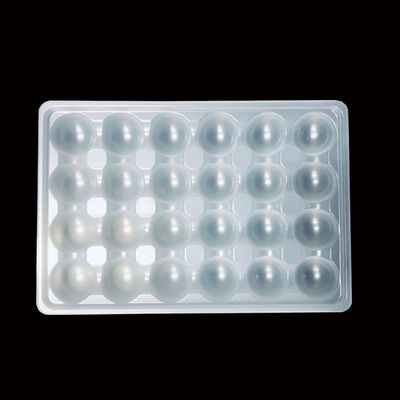 OEM ODM Natuurlijke witte PP Blister Tray voor Octopus Balls Meatballs Dikte 0,2-2,0 mm