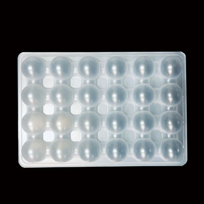 OEM ODM Natuurlijke witte PP Blister Tray voor Octopus Balls Meatballs Dikte 0,2-2,0 mm