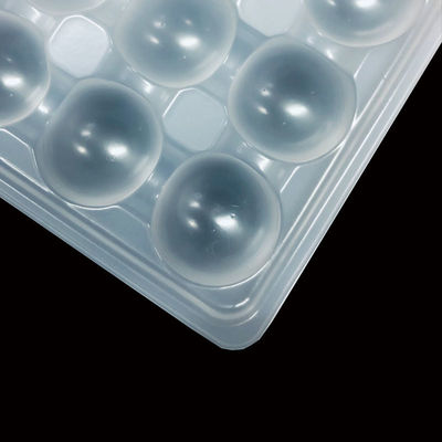 OEM ODM Natuurlijke witte PP Blister Tray voor Octopus Balls Meatballs Dikte 0,2-2,0 mm