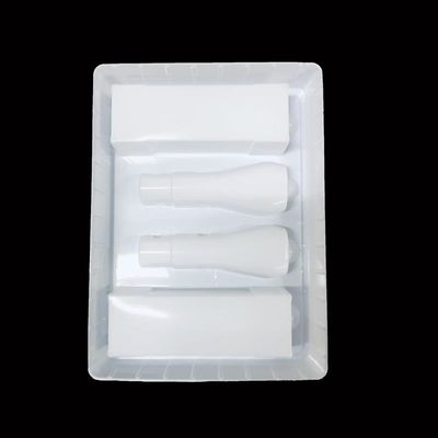 Huidverzorging Kit Invoegbak Wit PS Plastic Verpakking Blister Gemaakte bak voor cosmetica Set