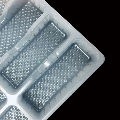 OEM Natuurlijke witte voedselkwaliteit PP Blister Invoegbak voor koekjes Gebak Taart HN-0017