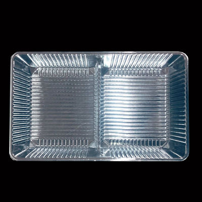Op maat gemaakte wegwerpbare, heldere, voedselkwaliteit PET-blister-invoegbak Plastic dozen voor gebak