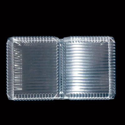 Op maat gemaakte wegwerpbare, heldere, voedselkwaliteit PET-blister-invoegbak Plastic dozen voor gebak