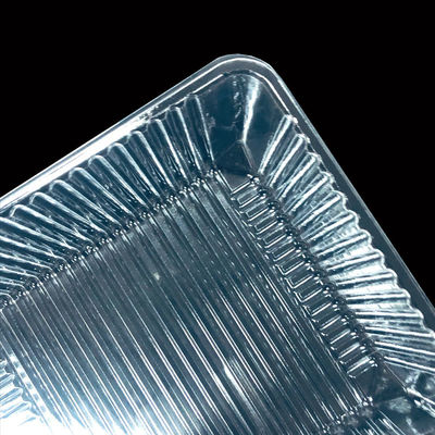 Op maat gemaakte wegwerpbare, heldere, voedselkwaliteit PET-blister-invoegbak Plastic dozen voor gebak