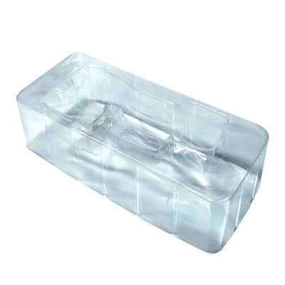 Op maat gemaakte transparante PET-blister-invoegbak voor Chrome-nagelpoederpot make-upgereedschap