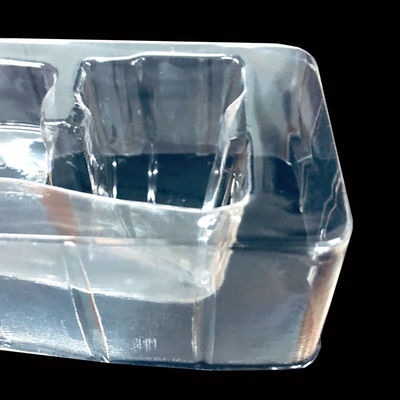 Op maat gemaakte transparante PET-blister-invoegbak voor Chrome-nagelpoederpot make-upgereedschap