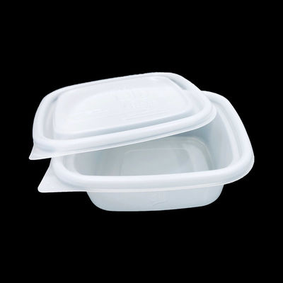 Gepersonaliseerde microgolfbare voedselkwaliteit plastic container voor soep Deli Food Natural White