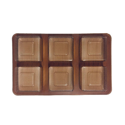 ISO45001 Goedgekeurde Amber PET-bak voor mooncakes Gebak in vacuümvormend materiaal