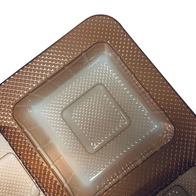 ISO45001 Goedgekeurde Amber PET-bak voor mooncakes Gebak in vacuümvormend materiaal