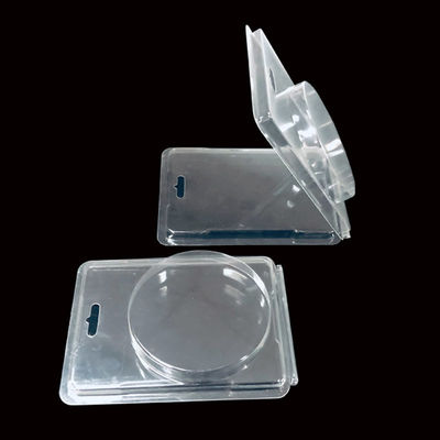 Doorzichtige PET-hangende plastic verpakking Clamshell Blister voor valse nagels ISO9001 goedgekeurd