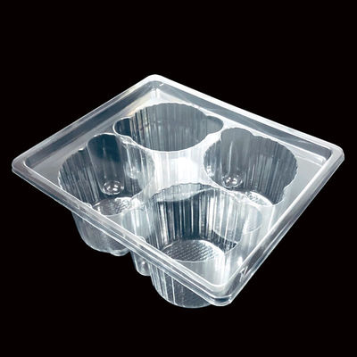 Voedingsmiddelenklasse 4 Verpakking Plastic Dozen voor wegwerp Cupcakes Muffins PET Plastic Type