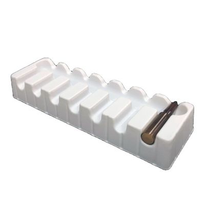 Halfsluitende plastic verpakking Wit PET Blister Invoegbak Voor Ampullen Vials Veiligheid