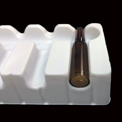 Halfsluitende plastic verpakking Wit PET Blister Invoegbak Voor Ampullen Vials Veiligheid