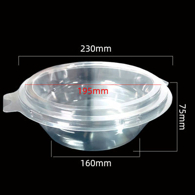 Gepersonaliseerde grootte Helder PET Blister Clamshell voor Air Fryer Paper Aluminium Foil Bowls