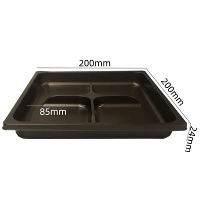 Koudbestendige plastic verpakking voedselkwaliteit Amber Kleur Blister Tray voor Mooncake Donuts