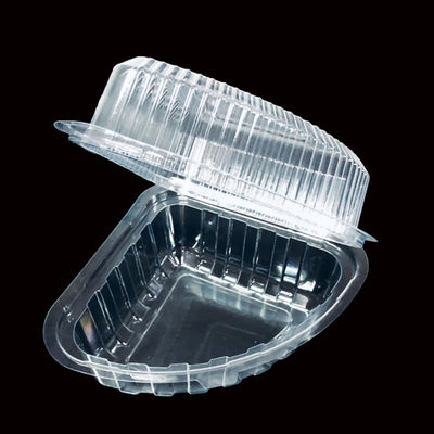 Persoonlijke kwart ronde plastic doos voor kaascakes Cheeseburgers Helder PET Clamshell