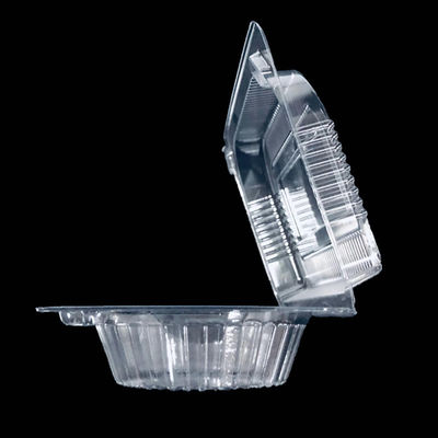 Matt Laminatie Druk Twee compartimenten Clamshell Box voor wegnemen Plastic Box