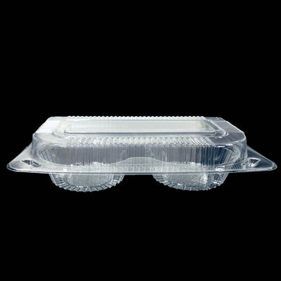 Matt Laminatie Druk Twee compartimenten Clamshell Box voor wegnemen Plastic Box