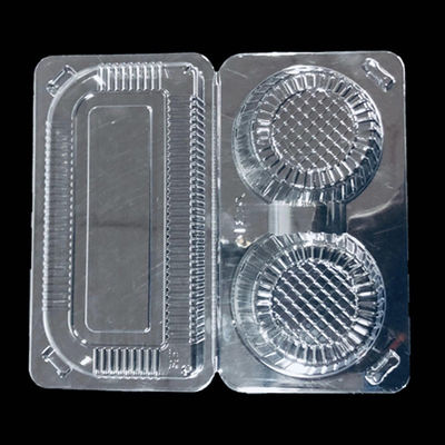 Matt Laminatie Druk Twee compartimenten Clamshell Box voor wegnemen Plastic Box