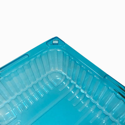36 jaar ervaring Blauw PET Plastic Container Clamshell Blister Verpakking voor krabben