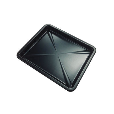 Koudbestendig plastic voedsel serveerplaat Zwart PP Blister Tray voor rundvlees