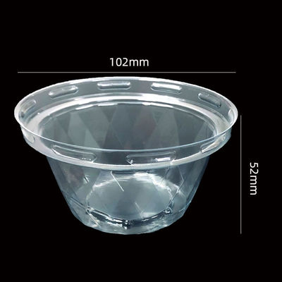 Duidelijke PET Blister Cup Deksel voor koffie Boba melk thee yoghurt Aanpasbare kristalvorm