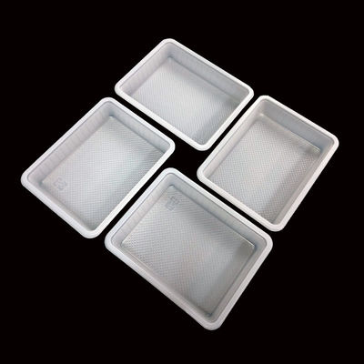 Nature Wit PP Blister Tray voor bakkerij Rijstkoek Aanpasbare Microwave Packaging