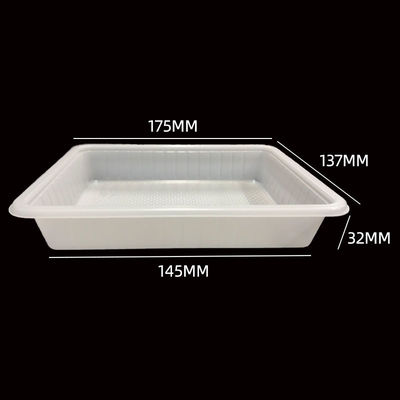 Nature Wit PP Blister Tray voor bakkerij Rijstkoek Aanpasbare Microwave Packaging