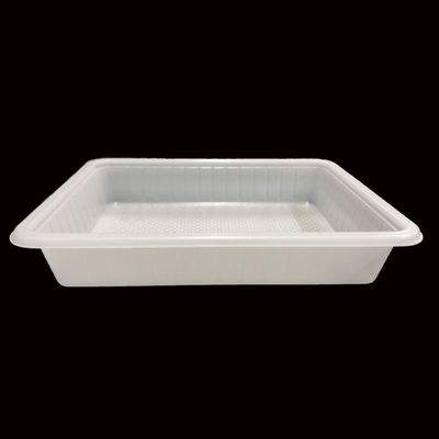 Nature Wit PP Blister Tray voor bakkerij Rijstkoek Aanpasbare Microwave Packaging