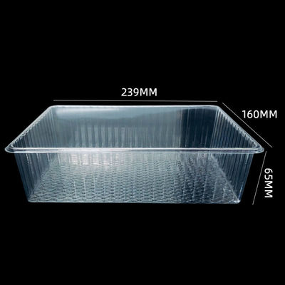 Doorzichtige PET-plastiekdozen Blister Tray voor brood Bakkerij Muffin Cake Salad Op maat