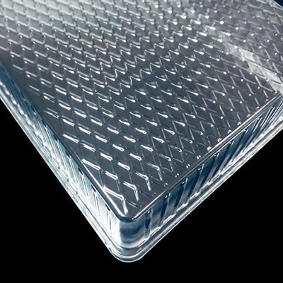 Doorzichtige PET-plastiekdozen Blister Tray voor brood Bakkerij Muffin Cake Salad Op maat