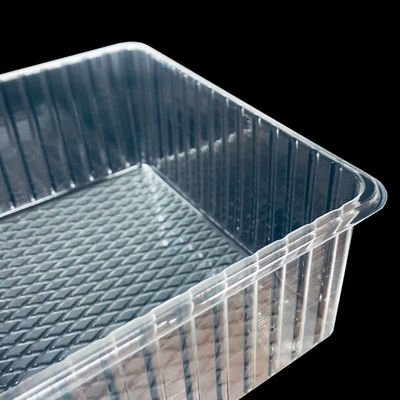 Doorzichtige PET-plastiekdozen Blister Tray voor brood Bakkerij Muffin Cake Salad Op maat