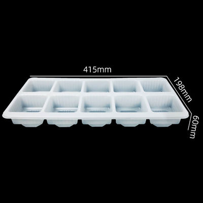 39000 vierkante meter Productieruimte Custom Acht secties PP Blister Tray Voor Mini Cake Cupcake