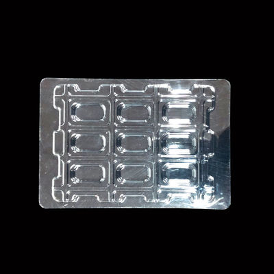 Doorzichtige PET-blisterbak Stapelbaar en op maat gemaakt voor elektronische componentenverpakking