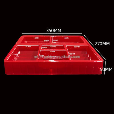 Matt Laminatie PET voedselcontainer Blister verpakkingsbak voor koekje biscuit crackers