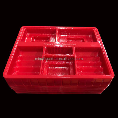 Matt Laminatie PET voedselcontainer Blister verpakkingsbak voor koekje biscuit crackers