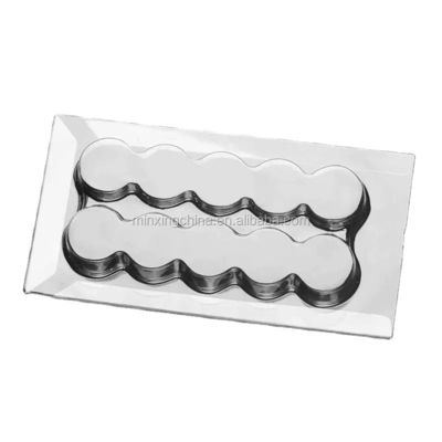 PET/PVC/PS/PP op maat gemaakte drievoudige schuifpapierkaart blisterverpakking voor munten
