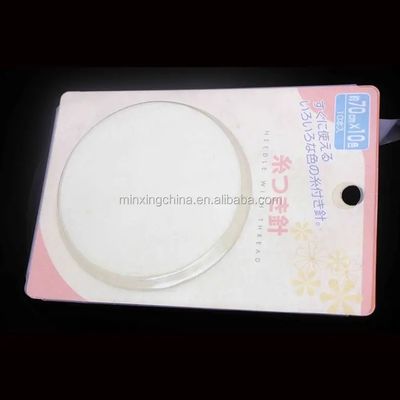 PET/PVC/PS/PP op maat gemaakte drievoudige schuifpapierkaart blisterverpakking voor munten