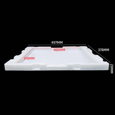 Aanpasbare vorm en grootte -Made White PS Blister Turnover Tray voor elektronische componenten