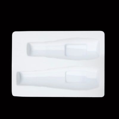 Custom White PVC Flocking Box MOQ 10000 stuks voor aangepaste verpakking van huidverzorgingsset