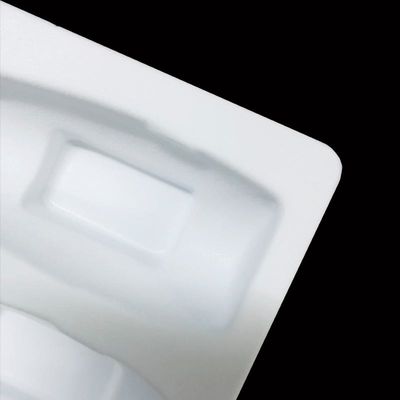 Custom White PVC Flocking Box MOQ 10000 stuks voor aangepaste verpakking van huidverzorgingsset
